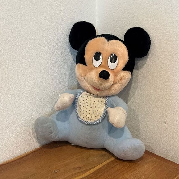 Vintage Disney Mickey Mouse Hasbro Softies 1986 plush - Picture 1 of 4